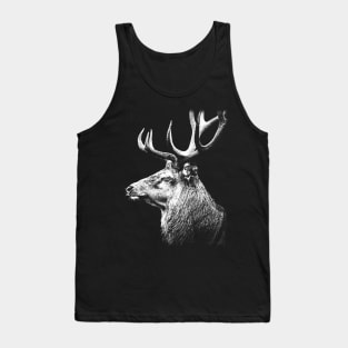 Deer / Risograph Artwork Tank Top